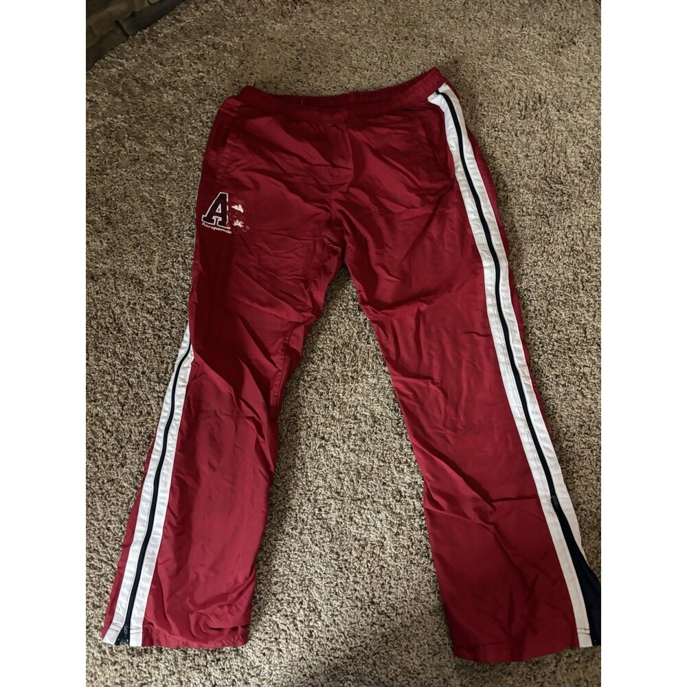 VTG Aeropostale Men’s Size Medium Windbreaker Pants Side Zip Red Blue 1987